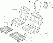 70613/01 REAR SEAT