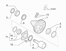 21220-010 GEARING AND HALF CRANKSHAFT