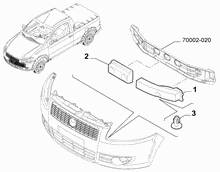 70726-030 FRONT BUMPER THRUST