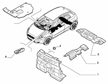 70522-020 PASSENGER COMPARTMENT INSULATION AND PADDING