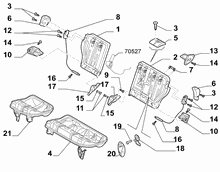70613-020 REAR SEAT FRAME