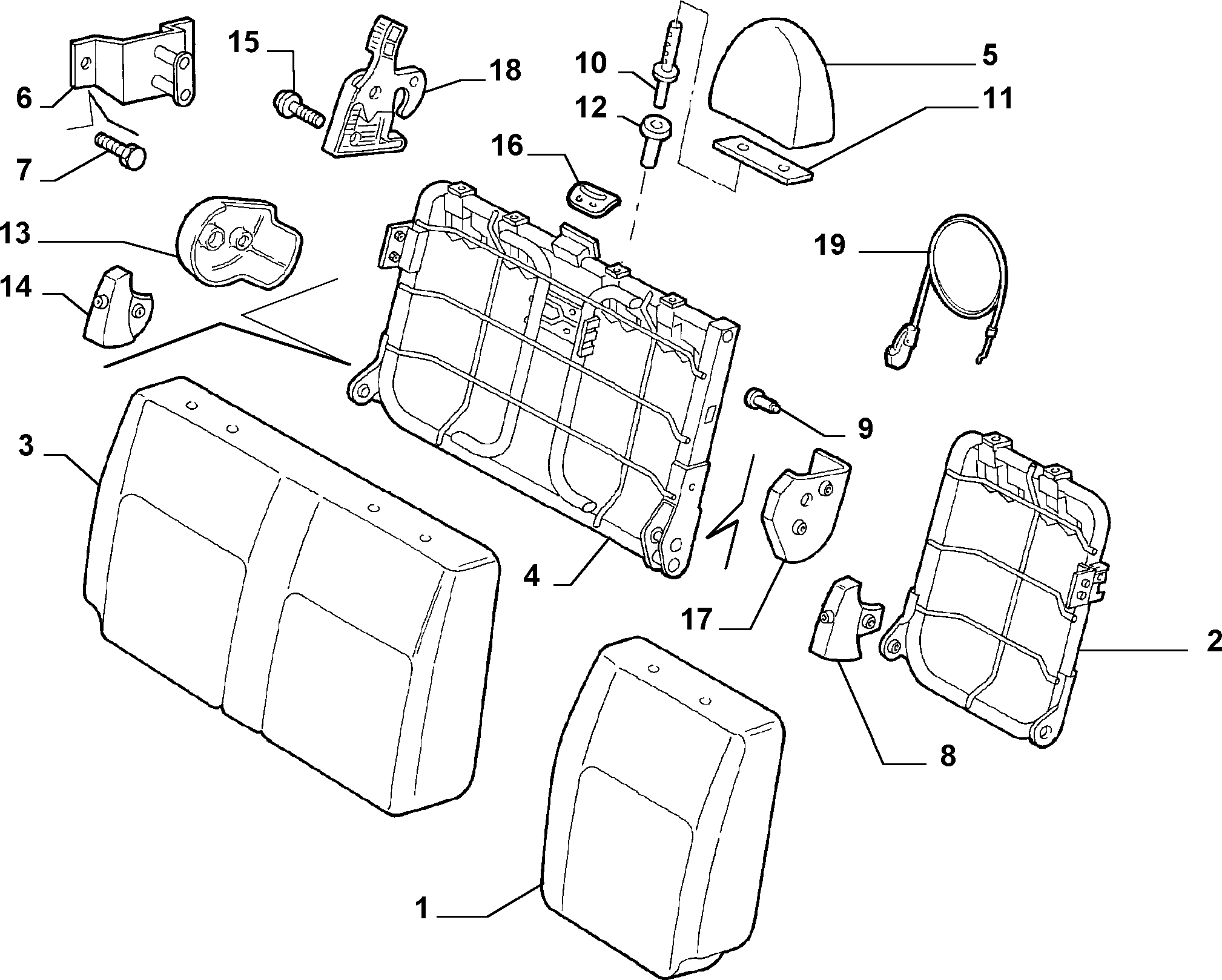 70613/02 REAR SEAT