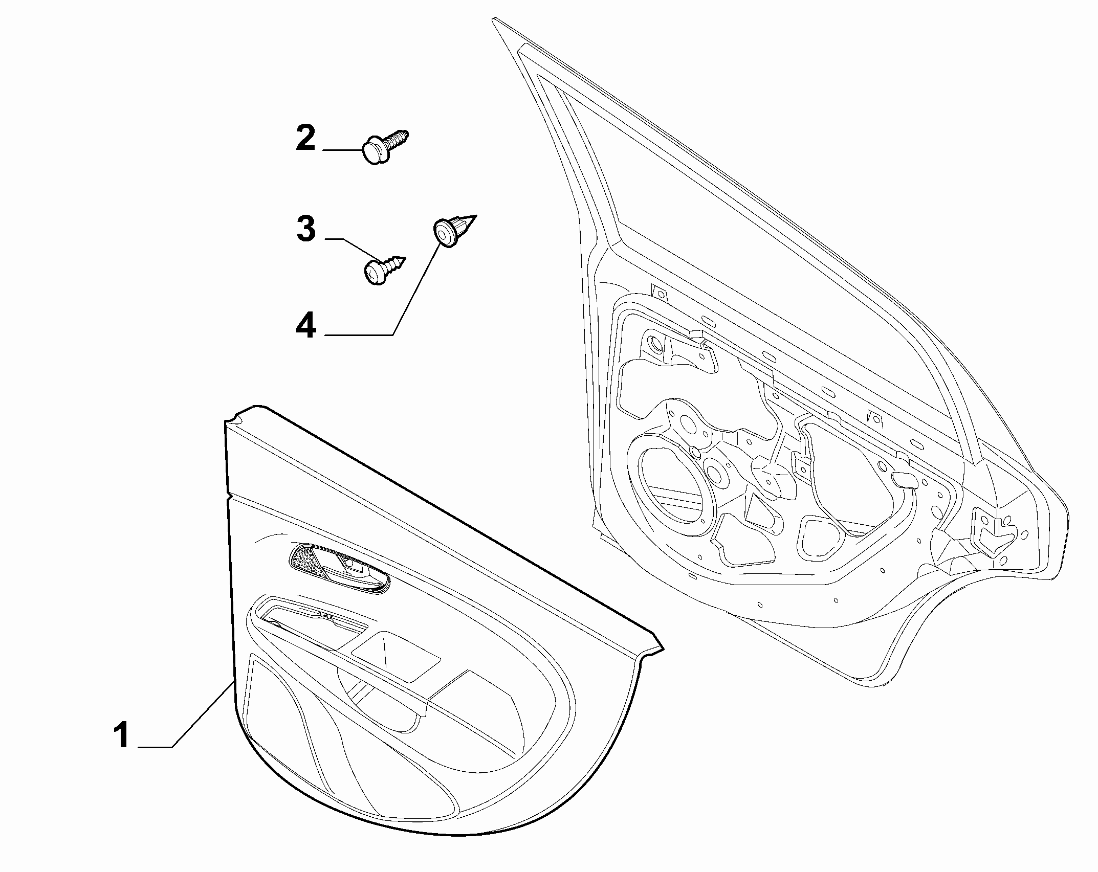 70140-010 ВНУТРЕННИЕ ПАНЕЛИ ЗАДНИХ БОКОВЫХ ДВЕРЕЙ