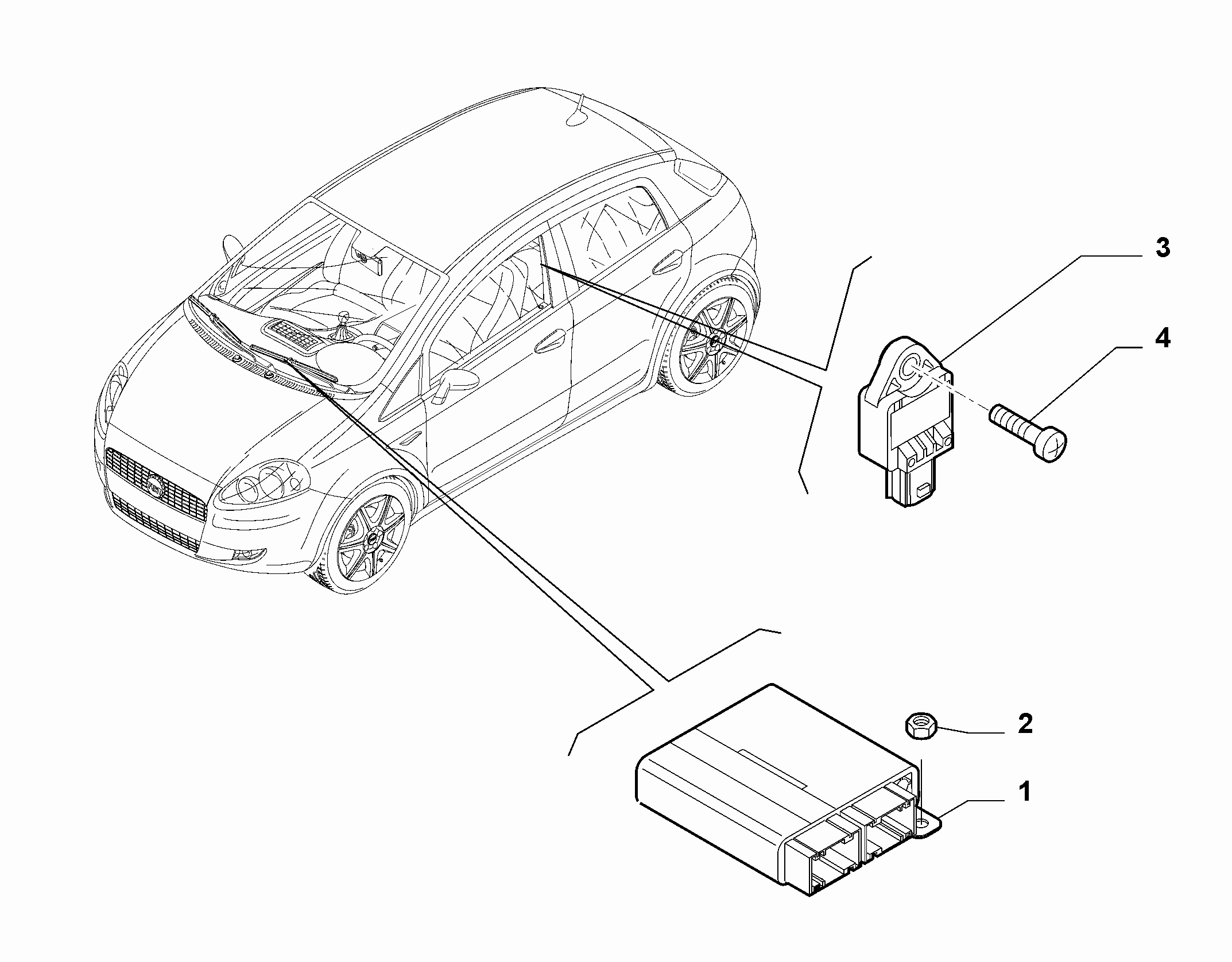55508-070 REMOTE CONTROL AIRBAG SENSOR