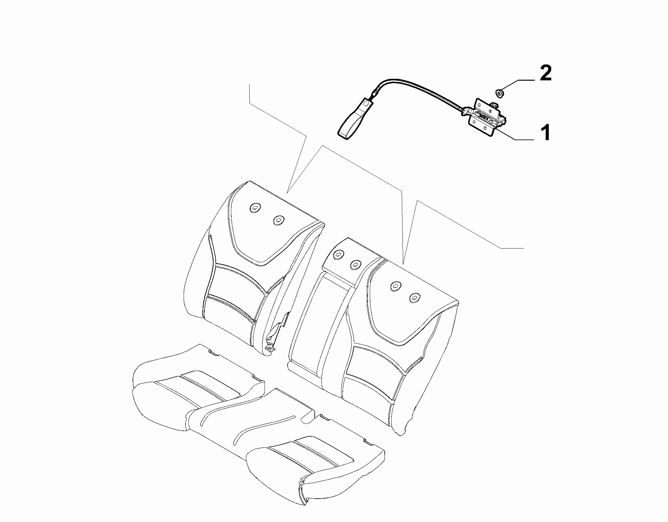70613-030 REAR SEAT ADJUSTMENT DEVICE