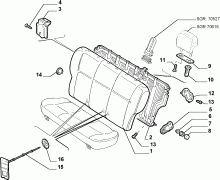 70613/00 REAR SEAT 
