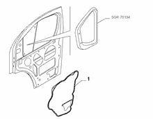 70129-070 FRONT DOOR TRIM