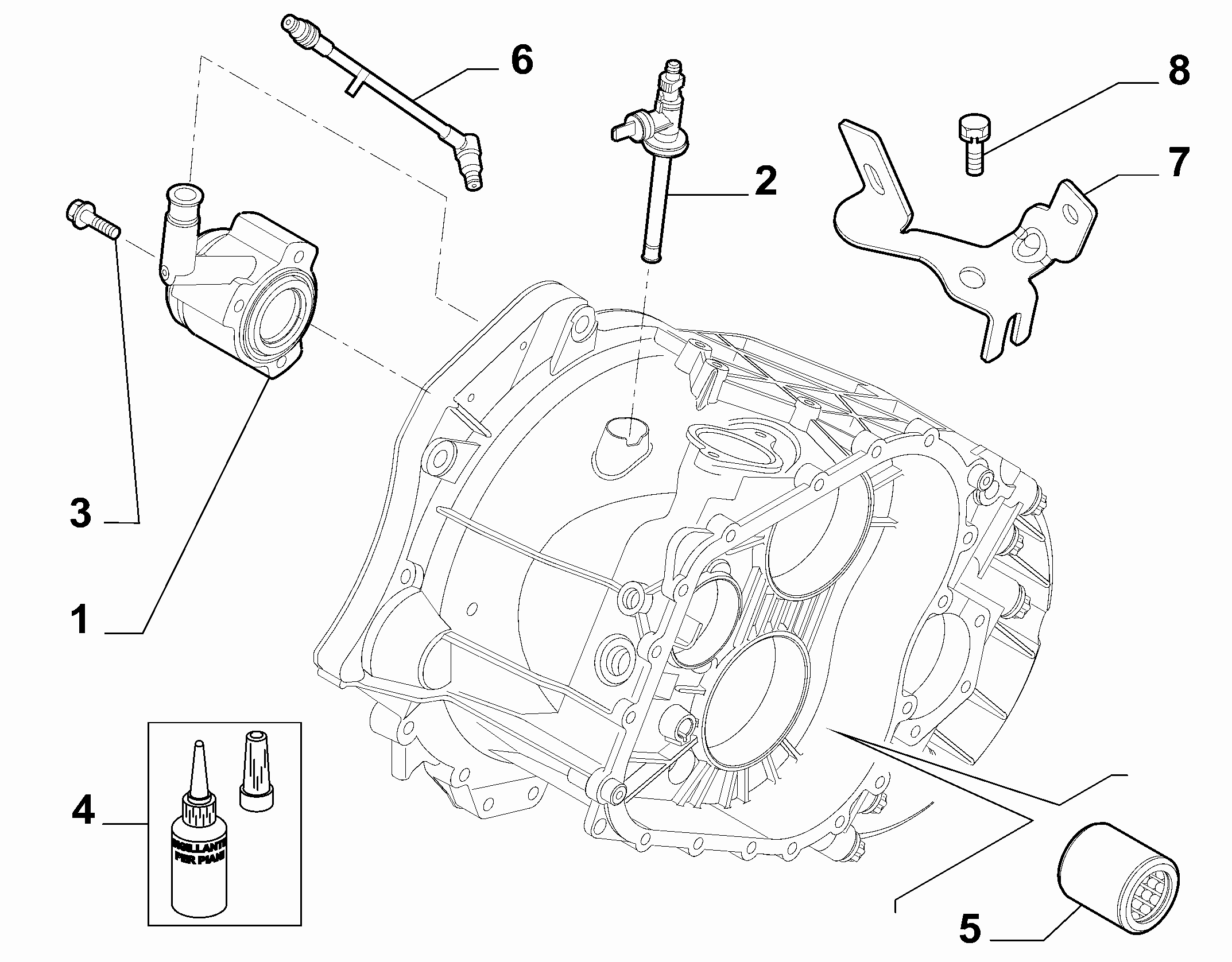 21207-040 HYDRAULIC ACTUATOR CLUTCH RELEASE