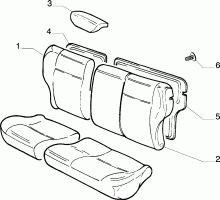 70615/01 REAR SEAT LINING