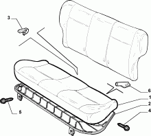 70613/00 REAR SEAT 