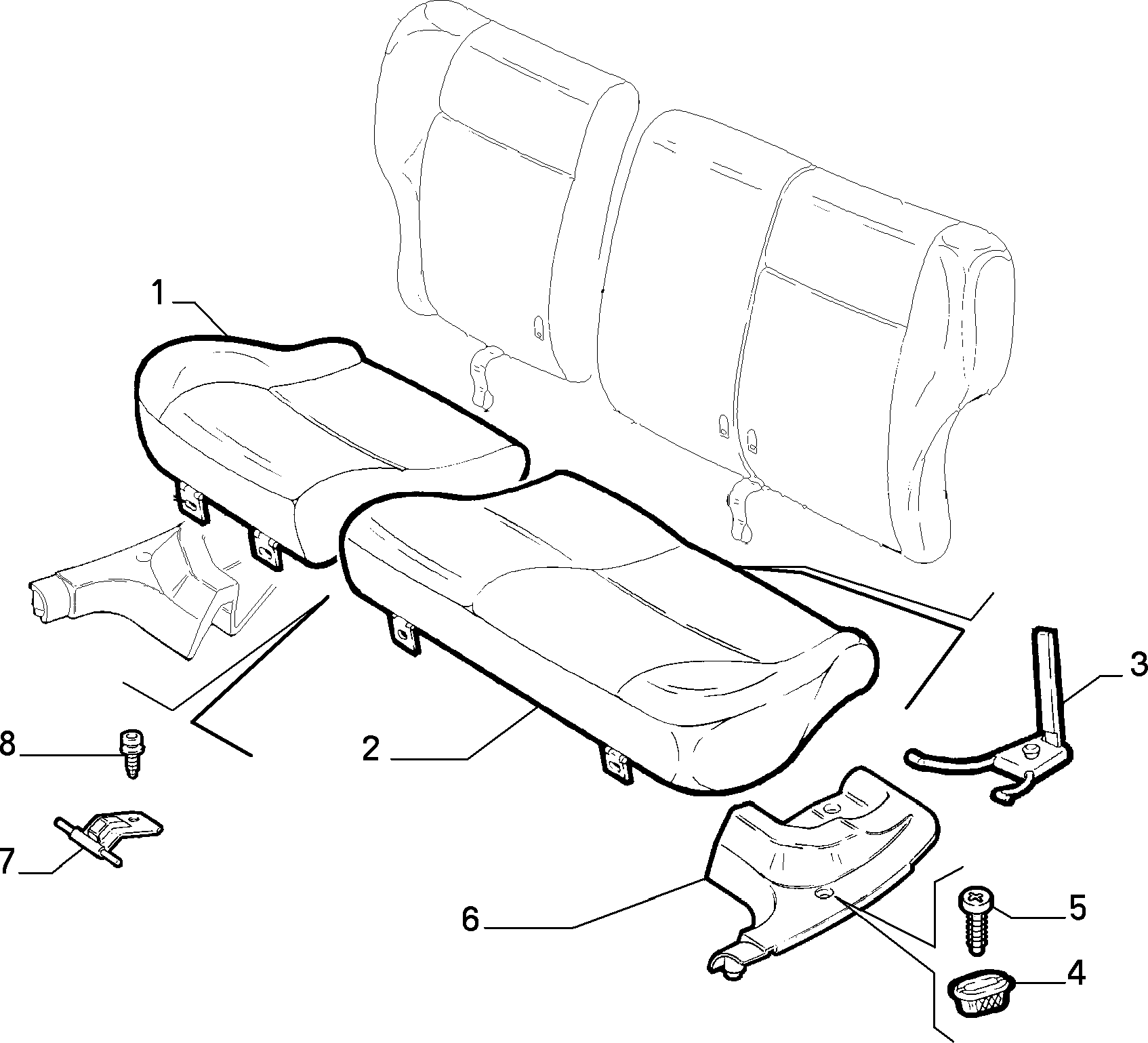 70613/01 REAR SEAT