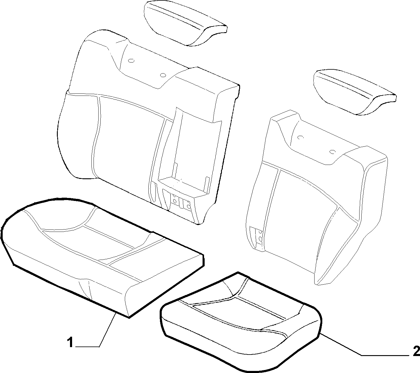 70615/01 REAR SEAT LINING