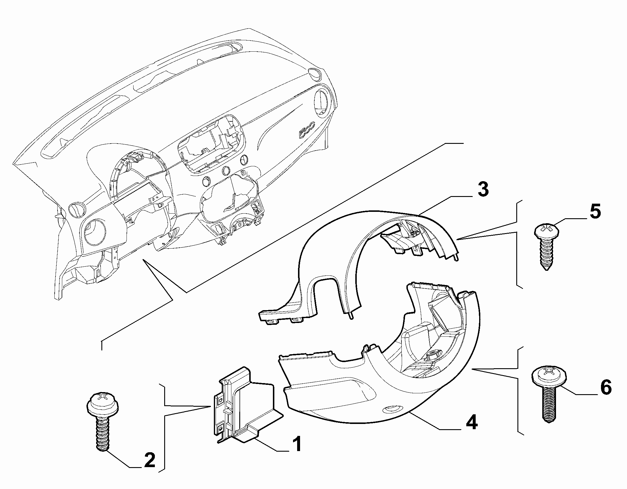 70502-060 STEERING COLUMN GUARDS