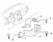 70502-060 STEERING COLUMN GUARDS