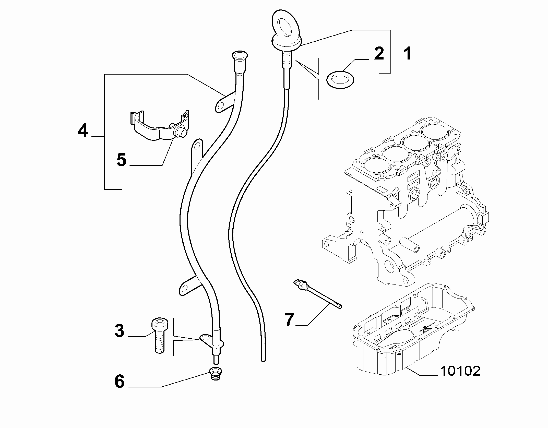10301-060 DIP STICK, CAP, TRANSMITTER AND PRESSURE ROD