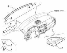 70502-080 DASHBOARD SOUNDPROOFING