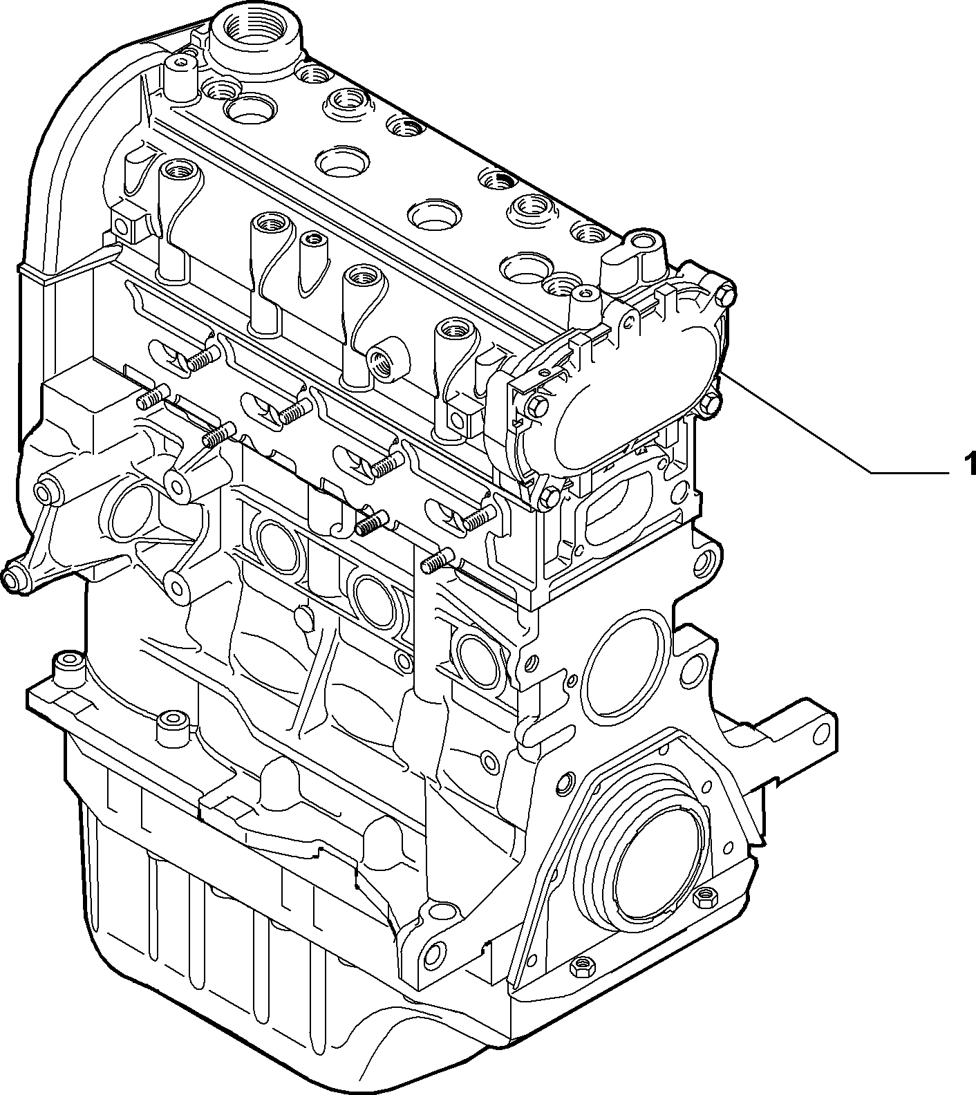 10000-010 SEMI-COMPLETE ENGINE