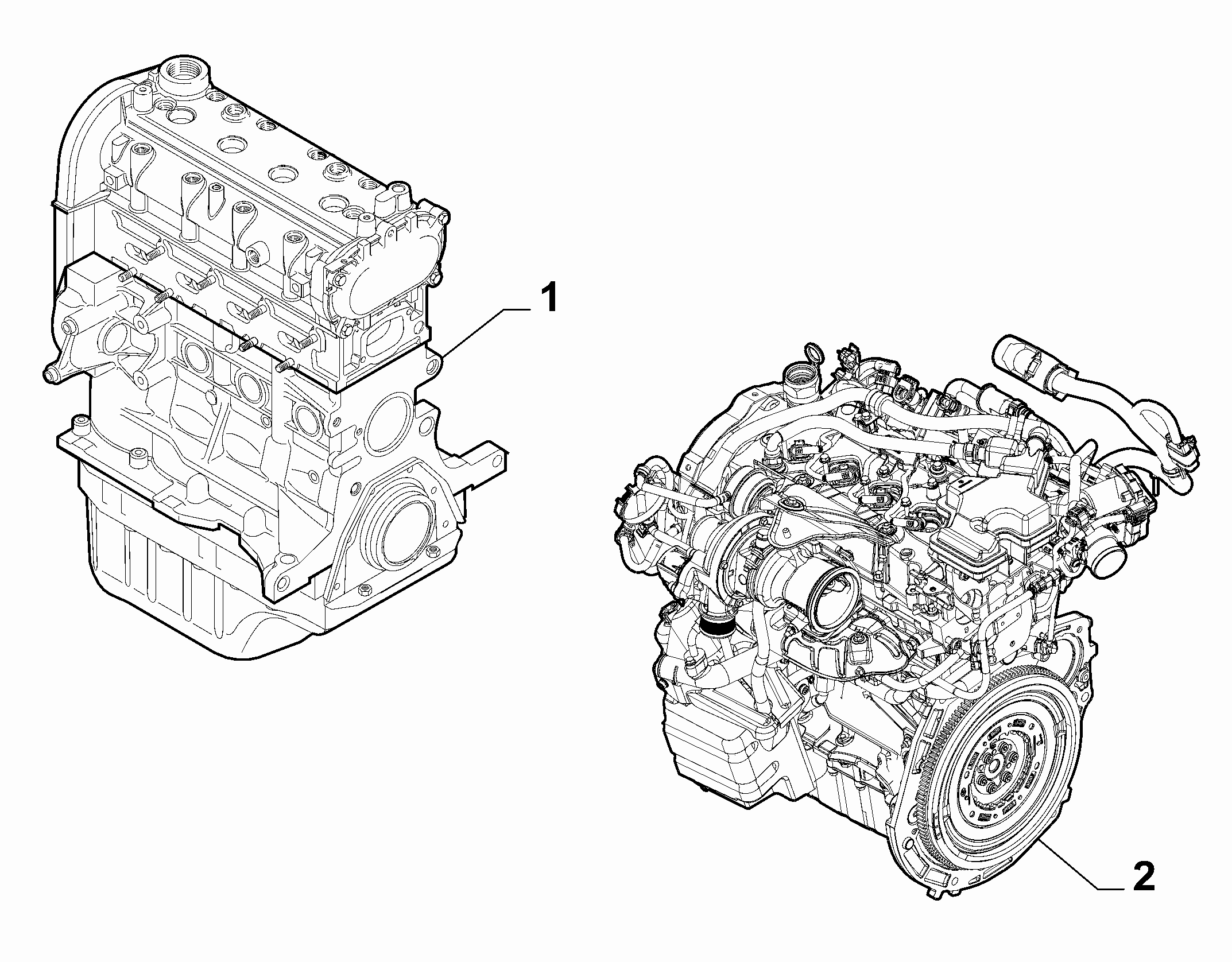 10000-010 SEMI-COMPLETE ENGINE