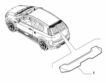 70732-010 REAR DOOR SPOILER