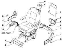 70601-061 DRIVER SEAT COVERS