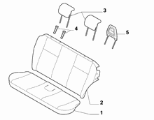 70615/14 REAR SEAT LINING
