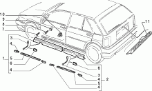 70712/00 НАРУЖНЫЕ НАКЛАДКИ И УПЛОТНИТЕЛИ