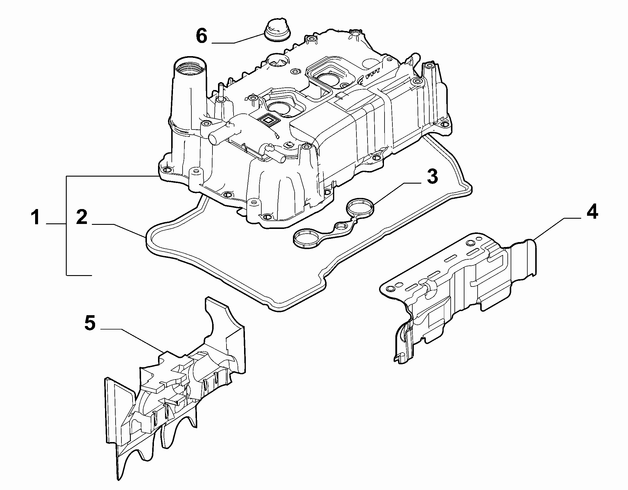 10101-030 CYLINDER HEAD AND GASKET COVERS