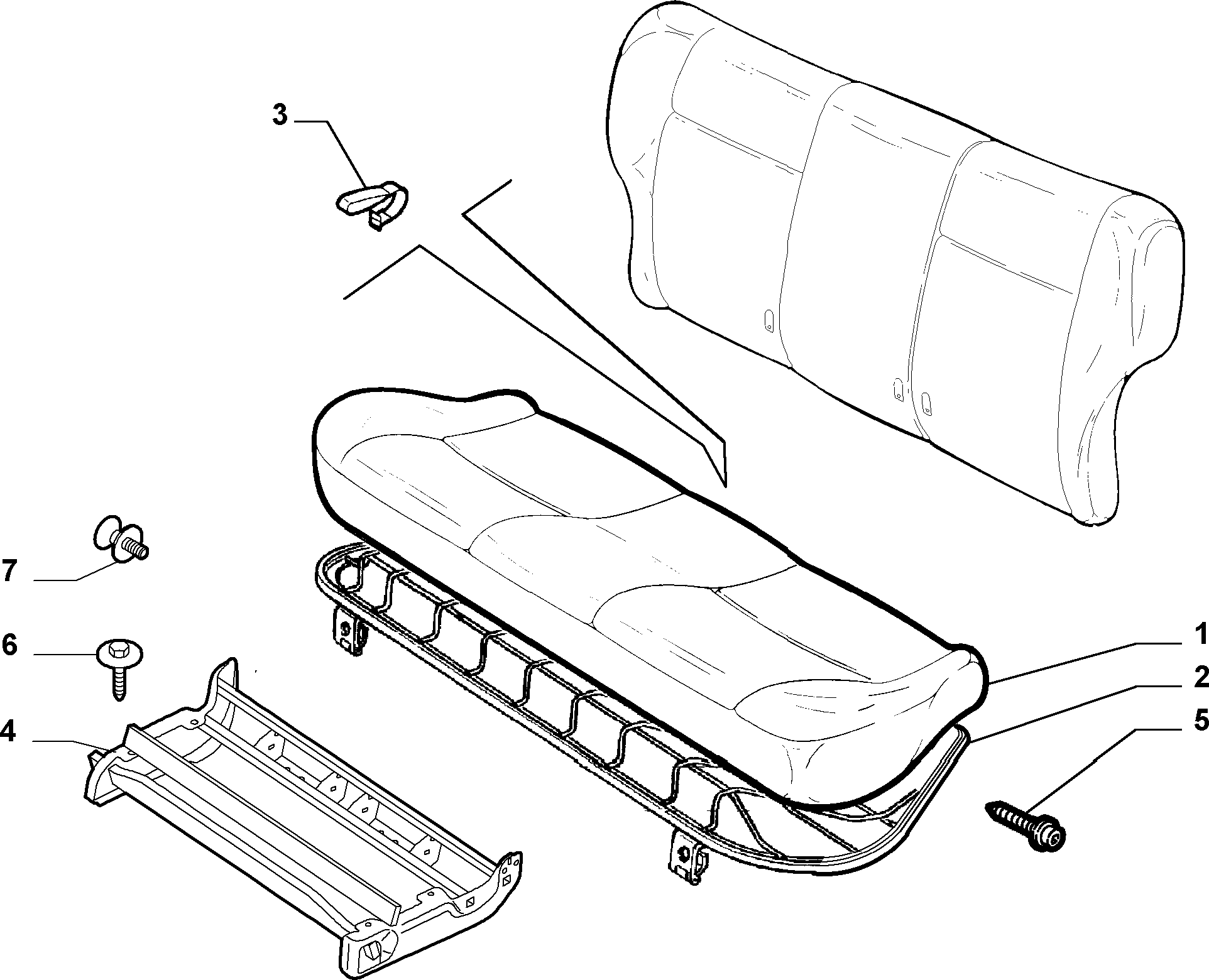 70613/00 REAR SEAT