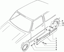 70712/00 НАРУЖНЫЕ НАКЛАДКИ И УПЛОТНИТЕЛИ 