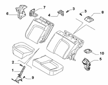 70613-030 REAR SEAT ADJUSTMENT DEVICE