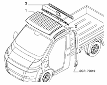70018-020 ROOF FOR COMMERCIAL VEHICLES