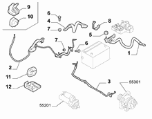 55300-040 BATTERY HARNESS
