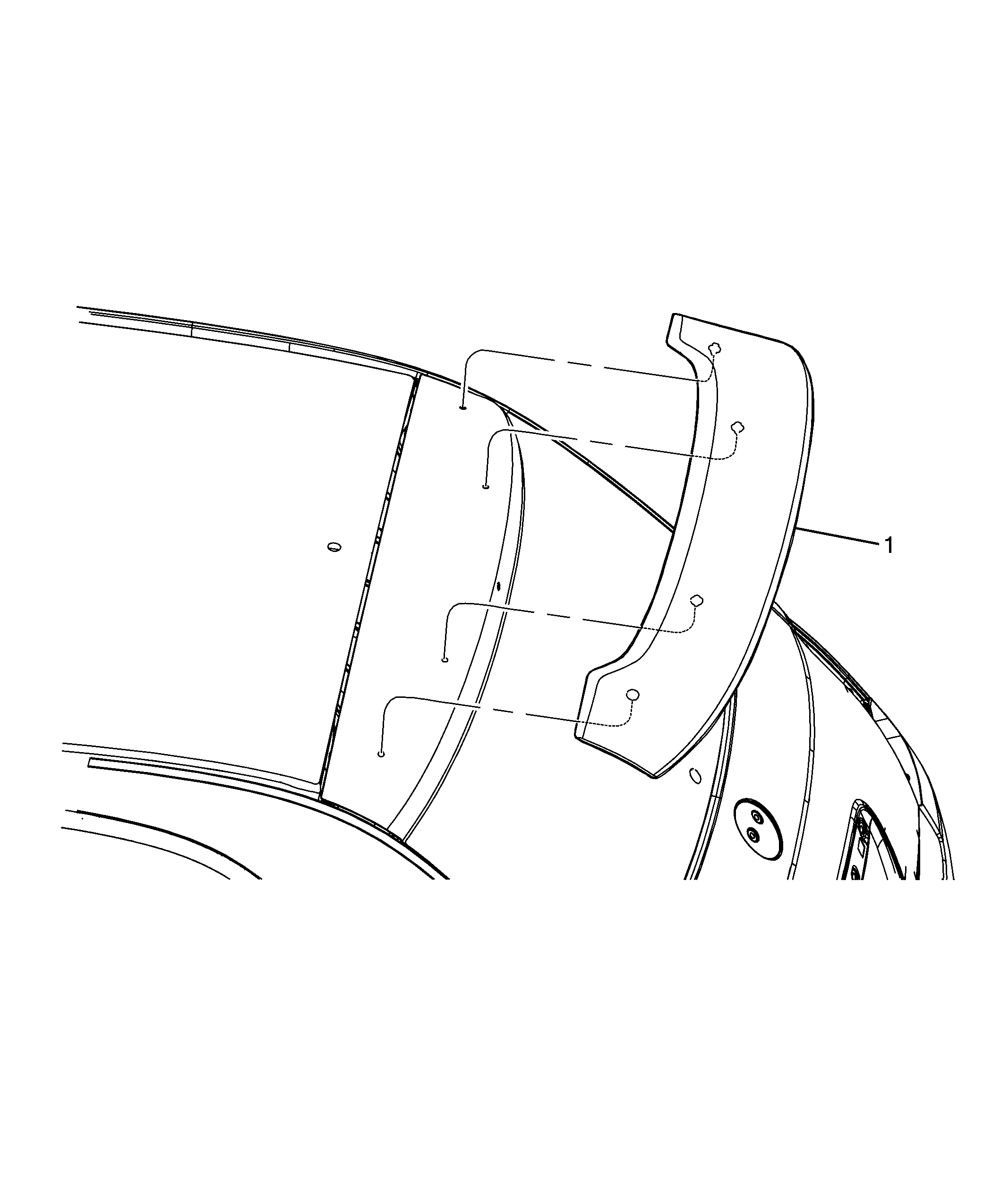 70712-030 OUTER MOULDINGS, ROOF AREA
