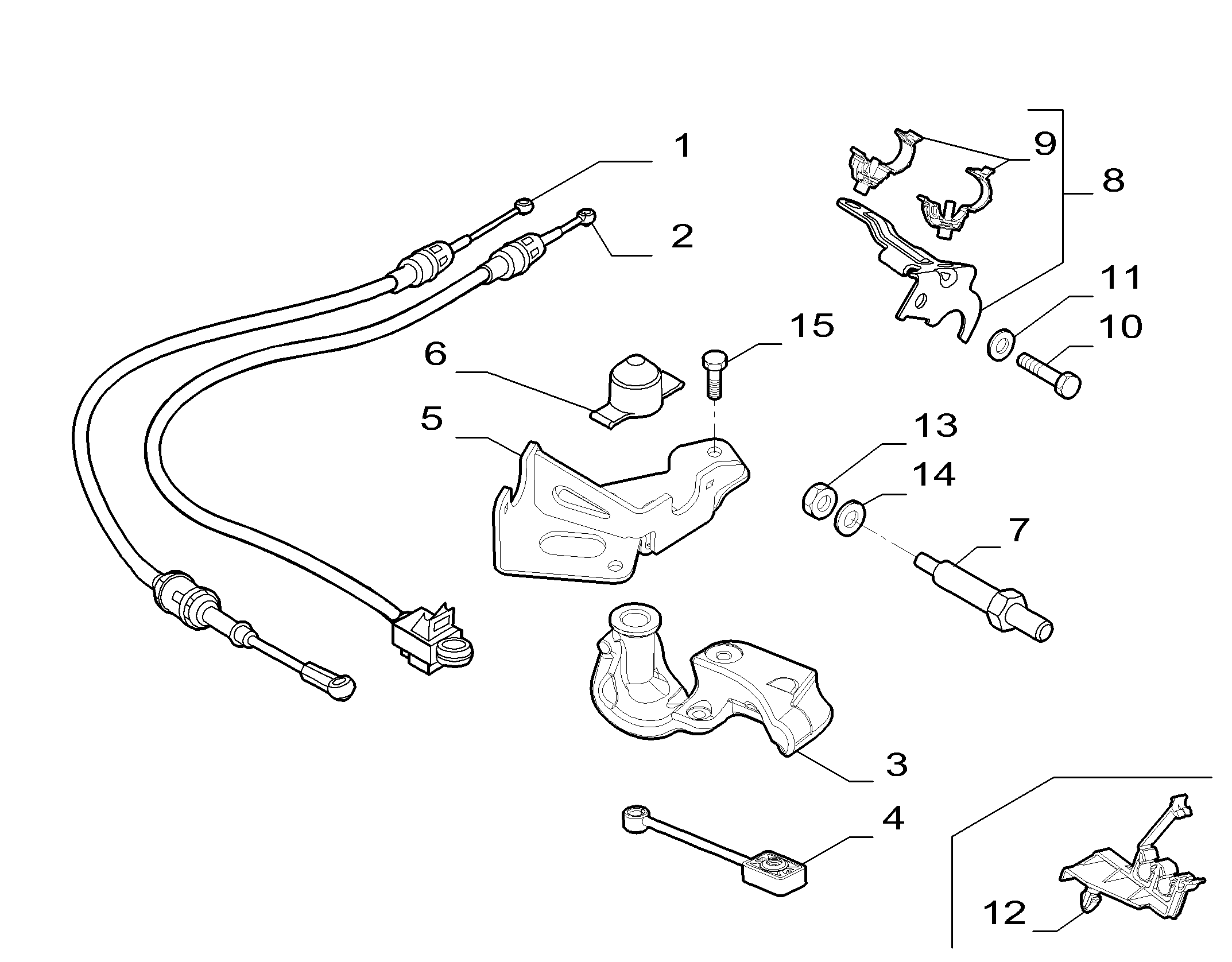21221-020 GEAR STICK FLEX SHAFT