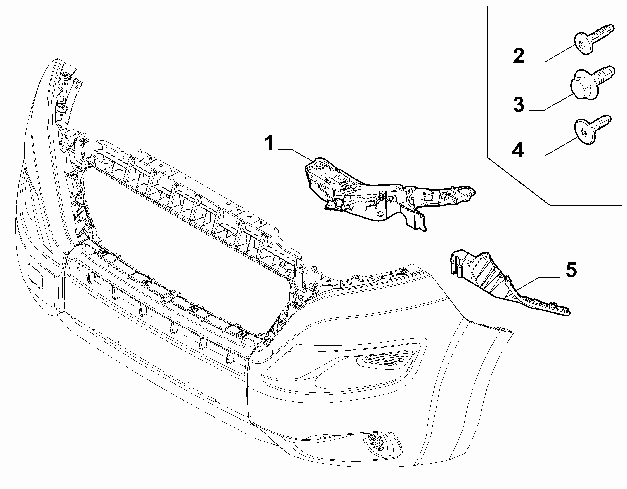 70726-020 FRONT BUMPER CLAMPS