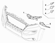 70726-020 FRONT BUMPER CLAMPS