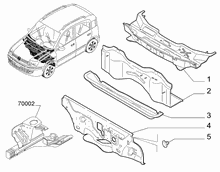 70002-040 INSTRUMENT PANEL WALL 