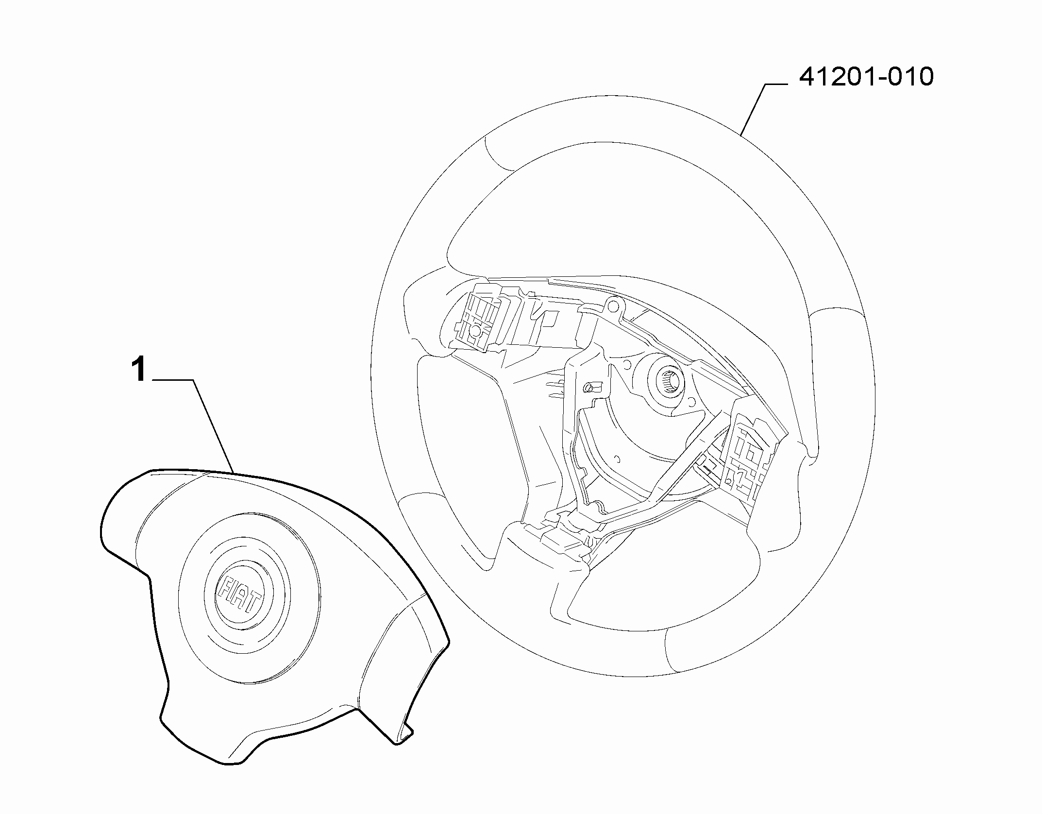 55508-010 DRIVERS AIRBAG