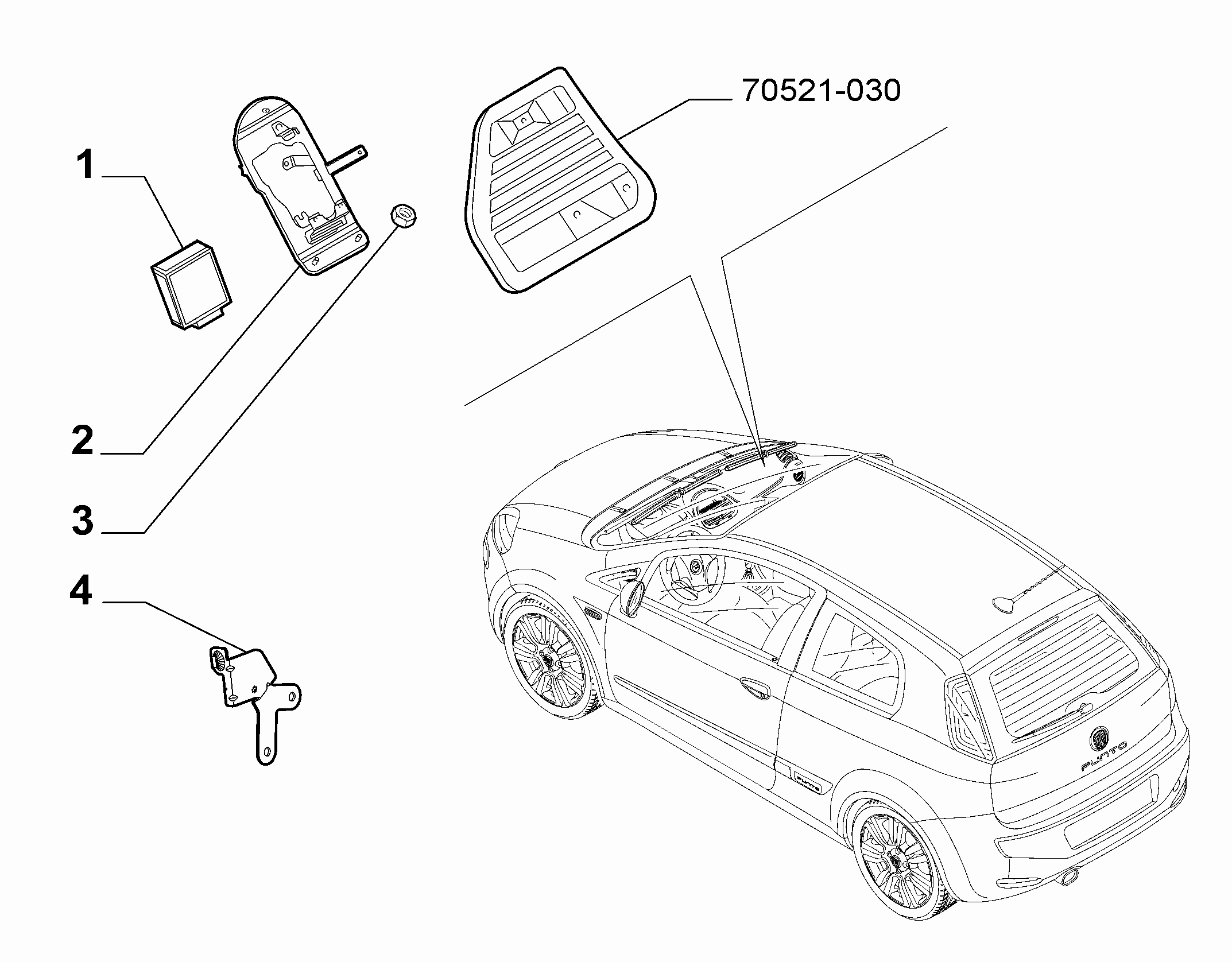 21221-030 GEAR STICK CASE