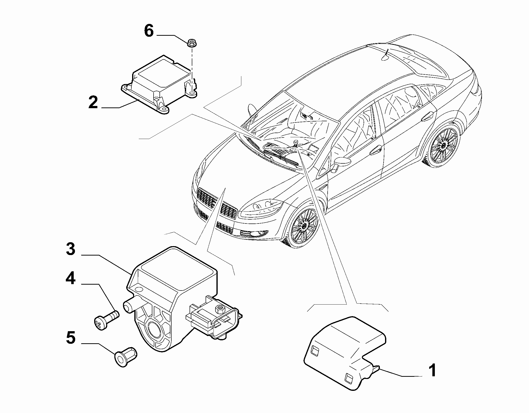 55508-070 REMOTE CONTROL AIRBAG SENSOR