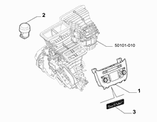 50101-020 HEATER/AIR CON