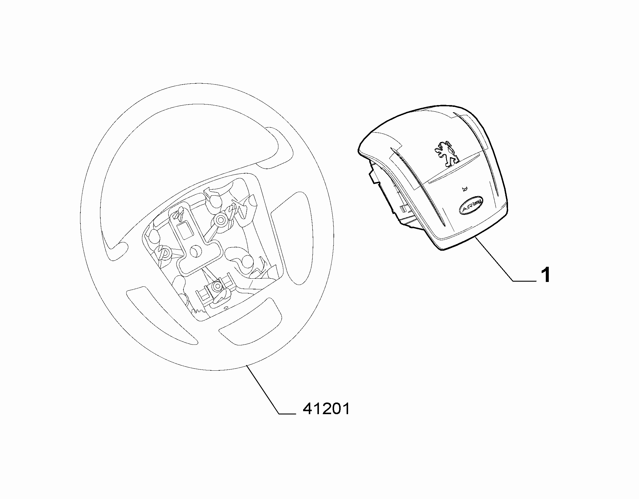 55508-010 DRIVERS AIRBAG
