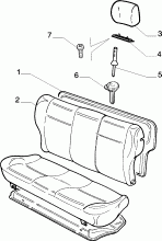 70613/04 REAR SEAT