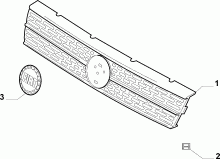 70722/01 РЕШЕТКА РАДИАТОРА