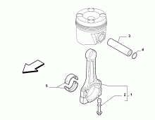 10105-010 COUPLING RODS AND HALF BEARINGS