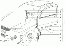 70129/00 ДВЕРИ ПЕРЕДНИЕ БОКОВЫЕ