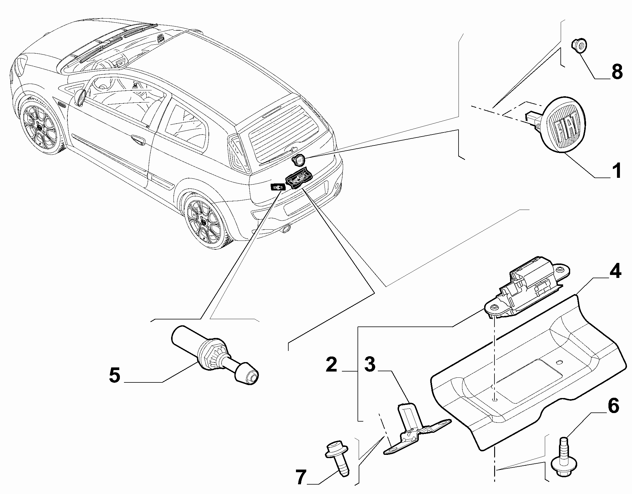 70148-020 BONNET LOCK