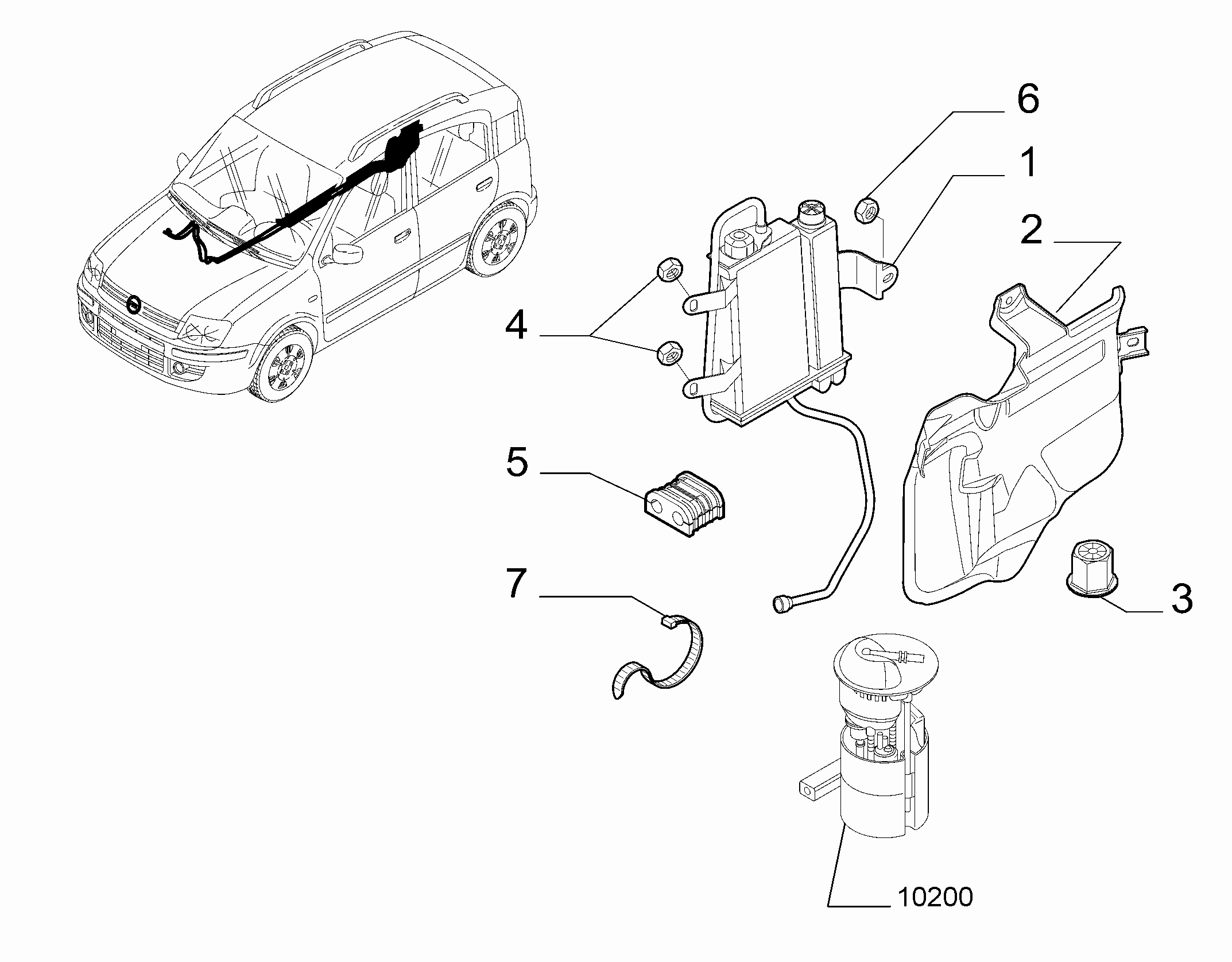 10201-040 FUEL EMISSION FILTER