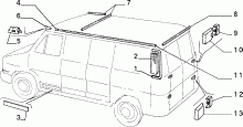 70712/00 НАРУЖНЫЕ НАКЛАДКИ И УПЛОТНИТЕЛИ 