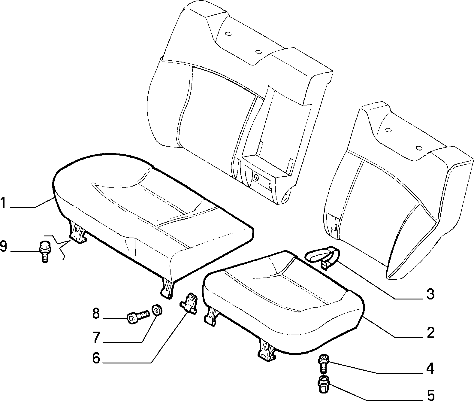 70613/02 REAR SEAT